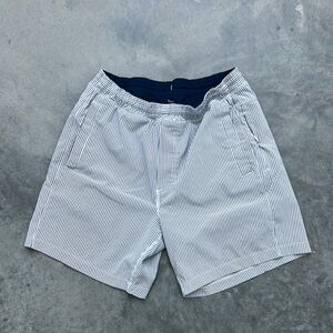 Birddogs Striped White and Black Shorts